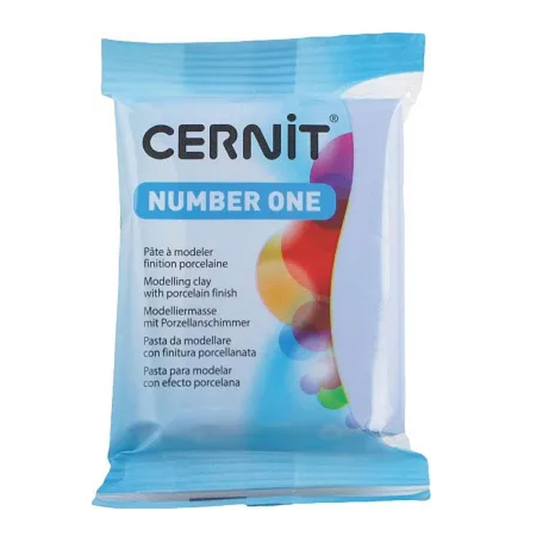 Полімерна глина Cernit Number One, 56 гр. Колір: Сіро-блакитний №016 
