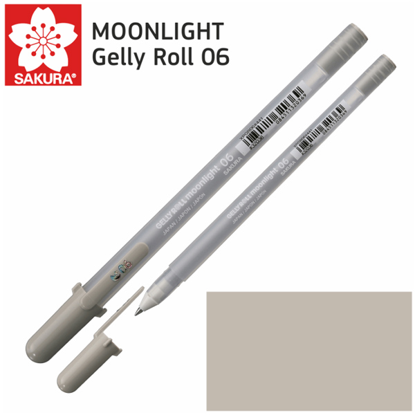 Ручка гелевая MOONLIGHT Gelly Roll 0,6 Sakura, СЕРАЯ СВЕТЛАЯ