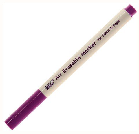 Исчезающий маркер для разметки ткани Marvy Water Erasable, Фиолетовый, 1 мм