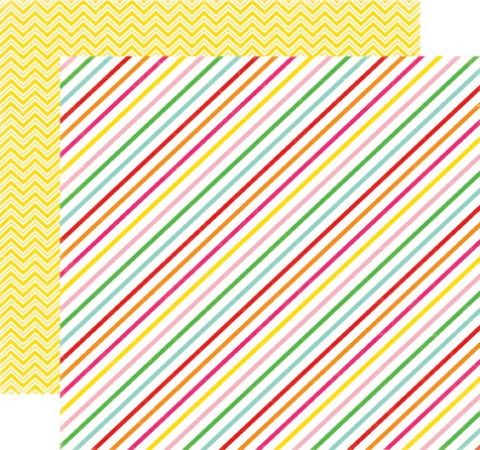 Бумага для скрапбукинга Candy Stripe, 30х30 см