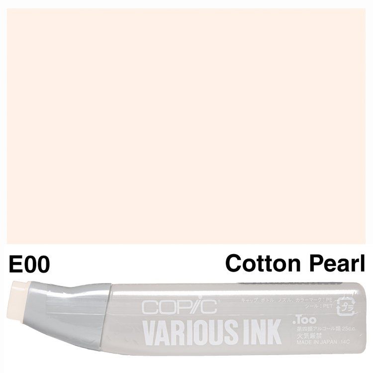 Чернила для маркеров Copic Various Ink, #E-00 Cotton Pearl (Белая кожа)