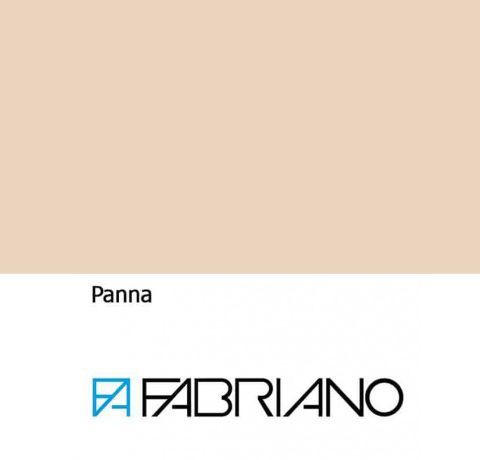 Бумага для дизайна Fabriano Colore B2 (50*70 см) 200г/м2, мелкое зерно, №21 PANNA (Кремовая)