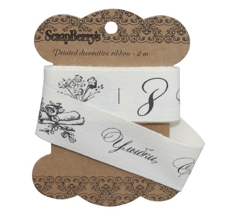 Лента декоративная «С 8 марта!» ScrapBerry's, хлопок, 2 м