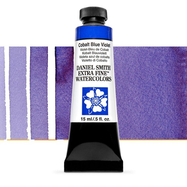 Акварельна фарба Daniel Smith, туба, 15мол. Колір: Cobalt Blue Violet s3 