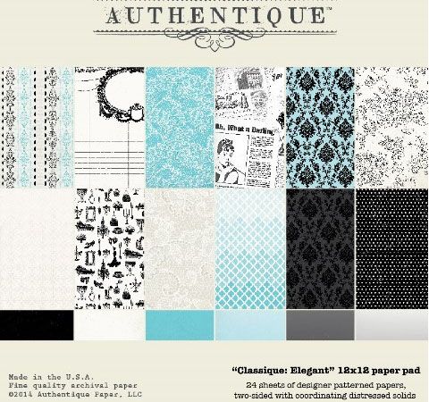 Набор бумаги Authentique «Classique: Elegant », 30х30см, 24л.