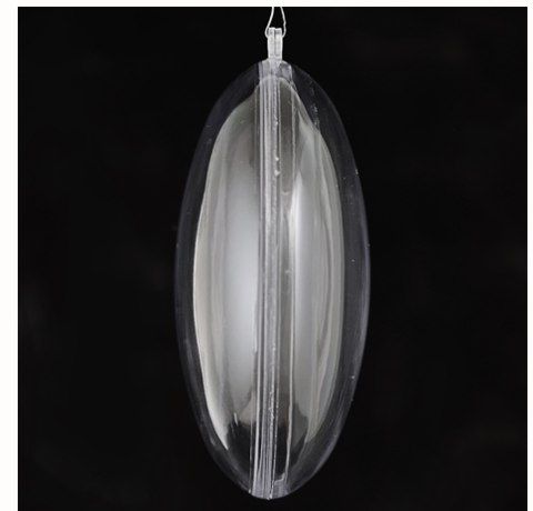 Шар прозрачный пластиковый, плоский,  разъемный, D-7 см