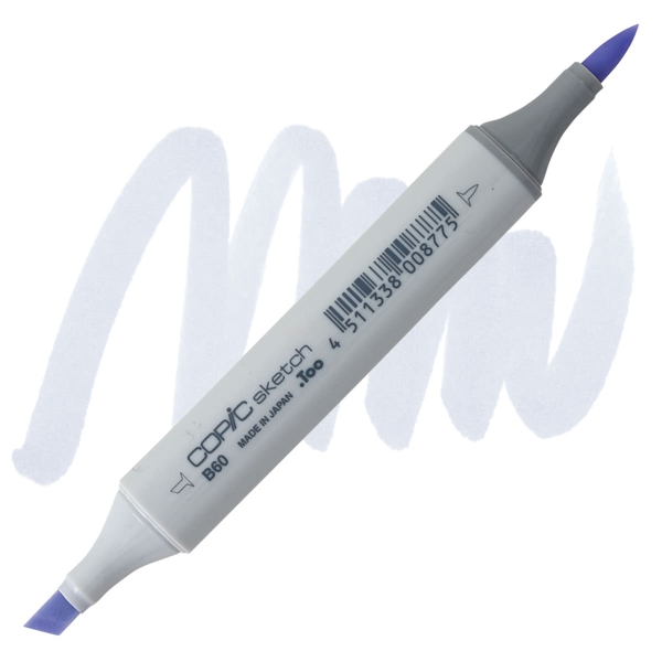 Copic маркер Sketch №B-60 Pale blue gray (Пастельний синьо-сірий) 