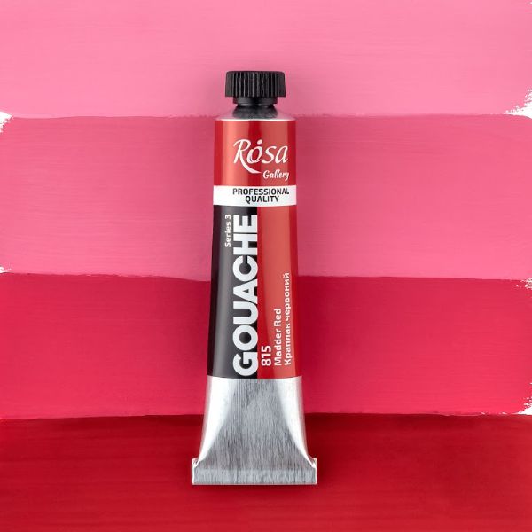 Гуашевая художественная краска, ROSA Gallery, туба, 20мл, Краплак красный (815)