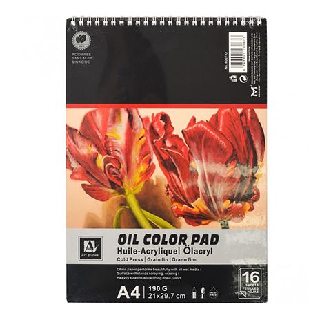 Альбом для акрилу та олії «Oil Color Pad» 20 листів, 190г/м 