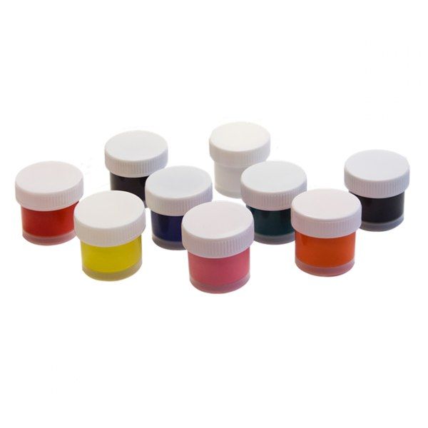 Набір акрилових фарб по тканині Промінь, основні кольори, 9x15 ml  - фото 2