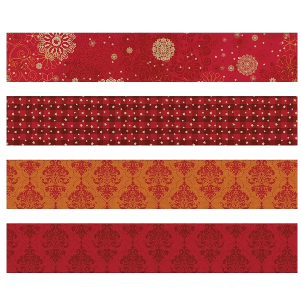 Набор бумажных полосок, красный, 1,5*45 см (48шт), 1*30см (48шт.), Heyda - фото 4