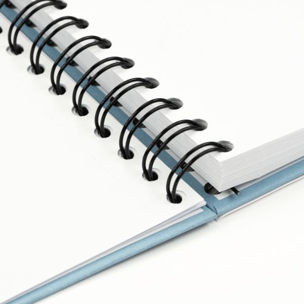 Блокнот на спіралі A5 (14,8х21см), 100г/м2, 80л, блакитний, ROSA Studio - фото 2