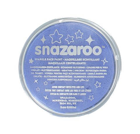 Аквагрим для лица и тела перламутровый Snazaroo Sparkle, синий, 18 ml