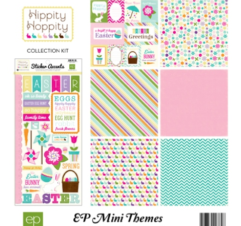 Набор бумаги «Hippity Hoppity», 30х30см, 6л.+1л.ст.