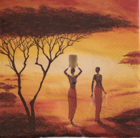 Серветка Африканський захід сонця 