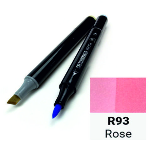 Маркер SKETCHMARKER BRUSH, колір ТРОЯНДА (Rose) 2 пера: долото і м'яке, SMB-R093 