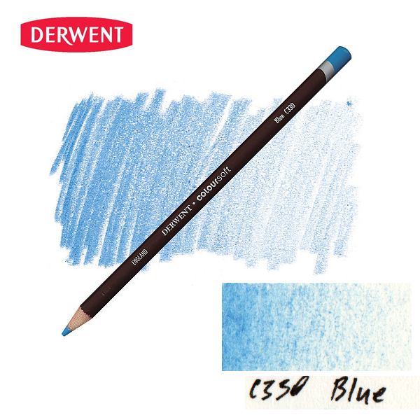 Карандаш цветной Derwent Coloursoft (C330) Голубой.