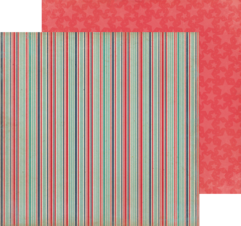 Бумага для скрапбукинга Silly Stripes, 30х30 см