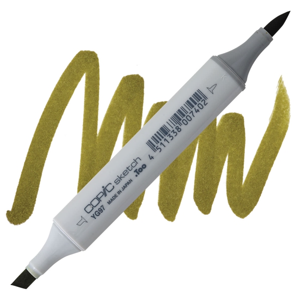 Copic маркер Sketch, №YG-97 Spanish olive (Темно-оливковый)