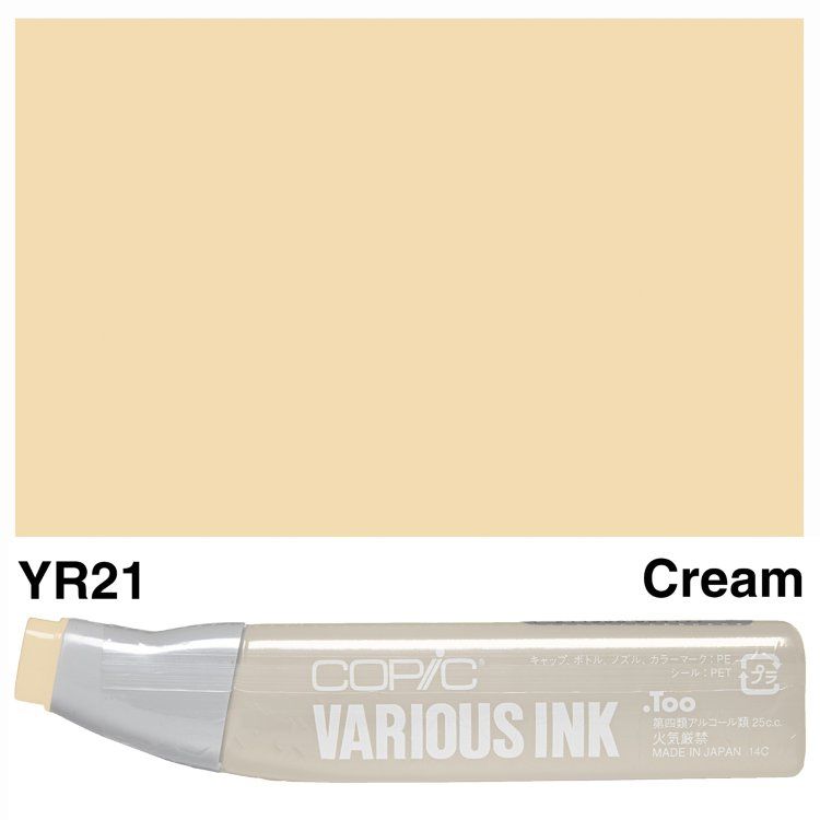 Чорнило для маркерів Copic Various Ink, #YR-21 Cream (Кремовий) 