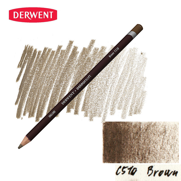 Олівець кольоровий Derwent Coloursoft (C510) Коричневий. 