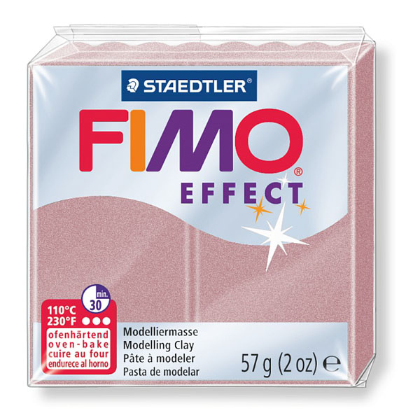 Пластика "FIMO Effect", 56гр. Колір: ПЕРЛАМУТРОВА ТРОЯНДА 