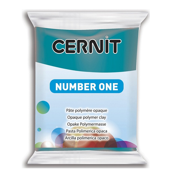 Полімерна глина Cernit Number One, 56 гр. Колір: Лазурний №230 
