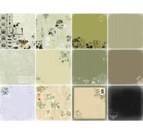 Набор бумаги для скрапбукинга Ветер странствий, 30,5*30,5 см, 12