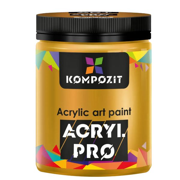 Художественная акриловая краска ArtKompozit 430 мл, №131 ОХРА ЖЕЛТАЯ