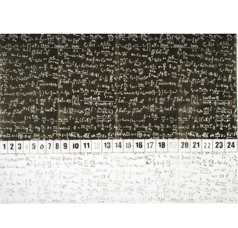 Тонкая бумага для декупажа Арифметика, 25x35 см