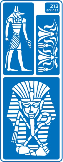 Трафарет самоклеющийся «Египет-213», 8,5х23,5 см