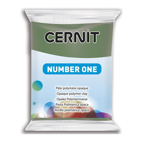 Полімерна глина Cernit Number One, 56 гр. Колір: Оливковий №020 