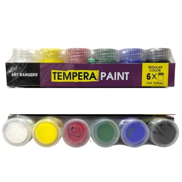 Фарби темперні JO «Art rangers» Основні кольори, 6x15 ml