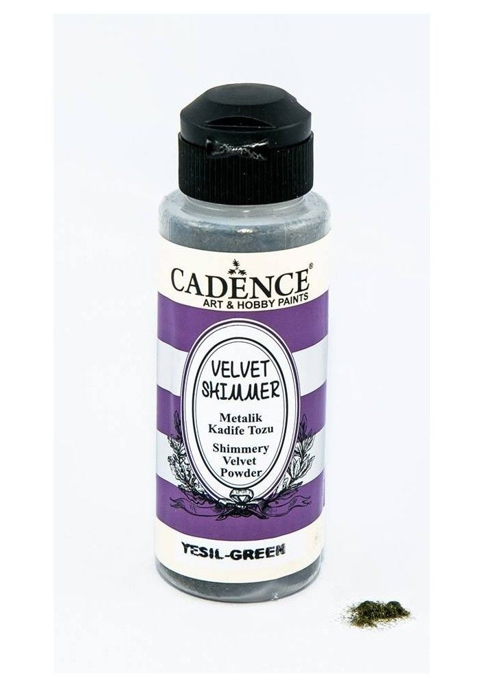 Cadence пудра бархатная перламутровая (Флок), 120 ml. Цвет: ЗЕЛЕНЫЙ