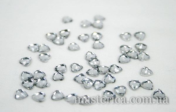 Стразы пластиковые Сердечки, 150 шт.