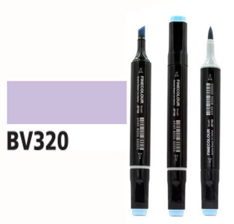 Маркер спиртовой Finecolour Brush 320 мягкий фиолетовый BV320