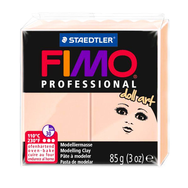 Полімерна глина для ліплення ляльок FIMO Professional Doll Art, рожева, 85 гр. 