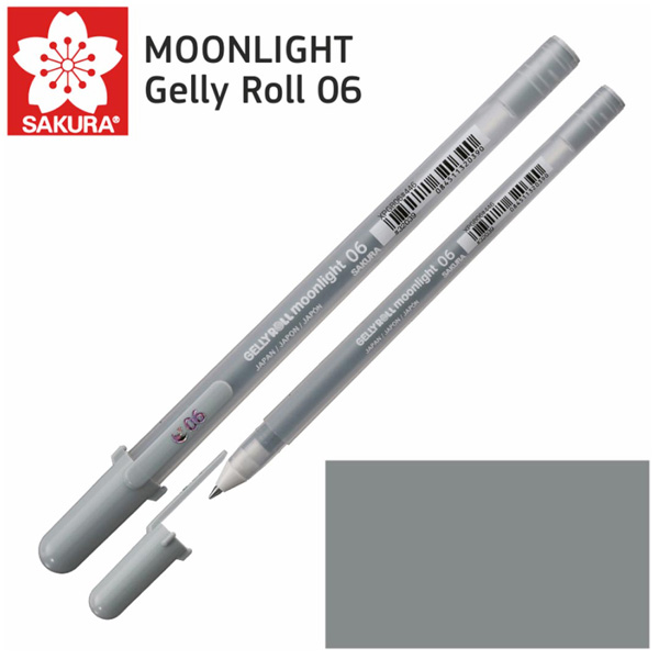 Ручка гелевая MOONLIGHT Gelly Roll 0,6 Sakura, СЕРО-ЗЕЛЁНАЯ
