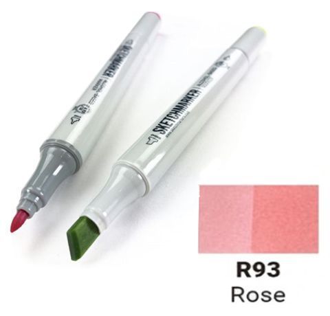 Маркер SKETCHMARKER, колір ТРОЯНДА (Rose) 2 пера: тонке та долото, SM-R093 