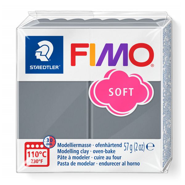 Пластика «FIMO Soft», 57 г. Колір: Штормовий сірий - фото 1