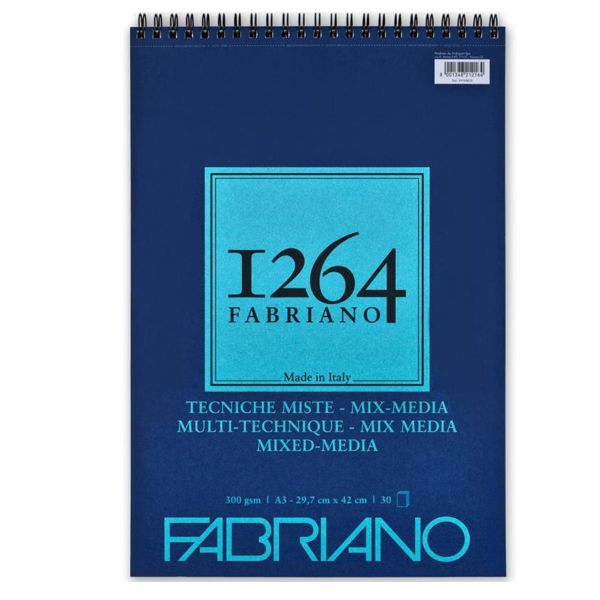 Альбом на спирали Fabriano Mix Media 1264, A3, 30 л., 300 г/м2 - фото 1