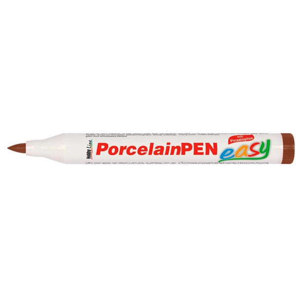 Тонкий маркер по стеклу и фарфору Porcelain Pen КОРИЧНЕВЫЙ