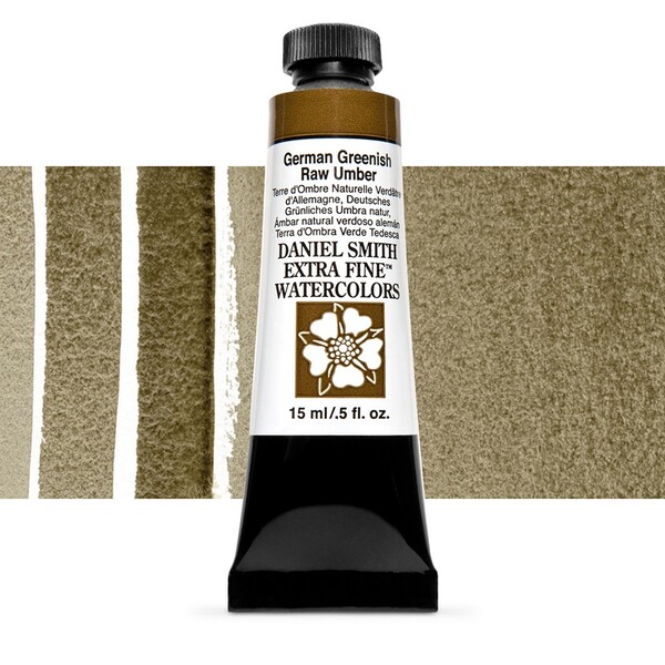 Акварельная краска Daniel Smith, туба, 15мл. Цвет: German Greenish Raw Umber s1