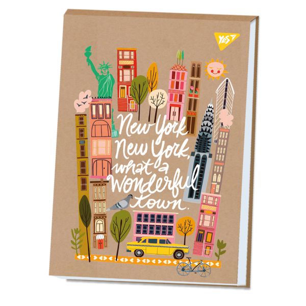 Альбом для рисования New York, А4, 30 л, 100 г/м2,  YES