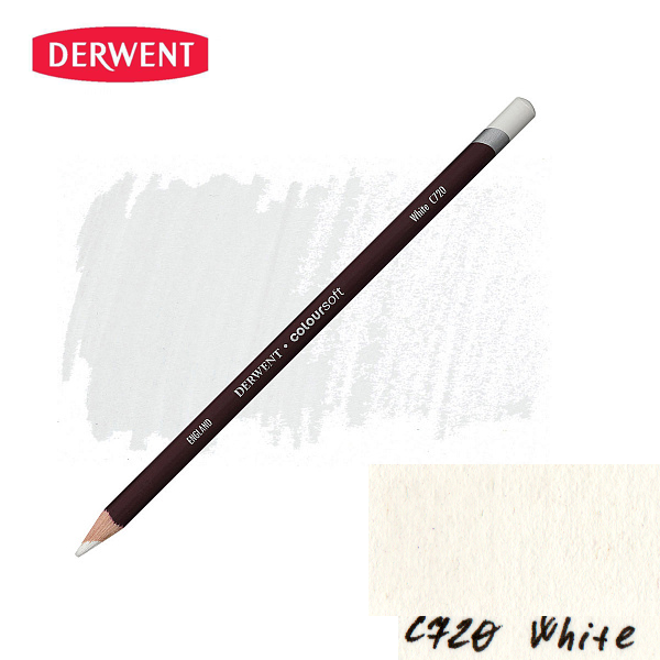 Карандаш цветной Derwent Coloursoft (C720) Белый.