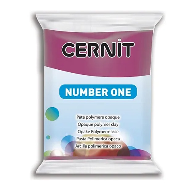 Полимерная глина Cernit Number One, 56 гр. Цвет: Бордовый №032