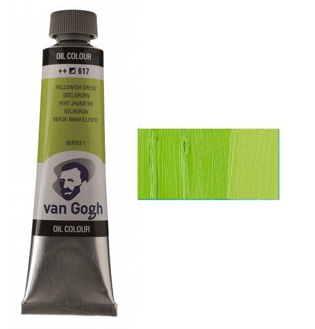Масляная краска Van Gogh, ЖЕЛТО-ЗЕЛЕНЫЙ (617), 40 мл. Royal Talens