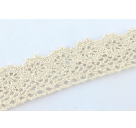 Кружевная лента (кремовая), 1 метр