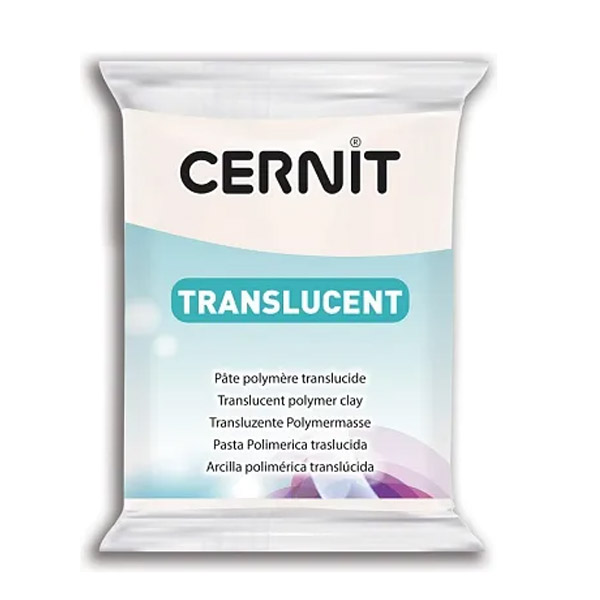 Полімерна глина Cernit Translucent, 56 гр. Колір: Прозорий №221 