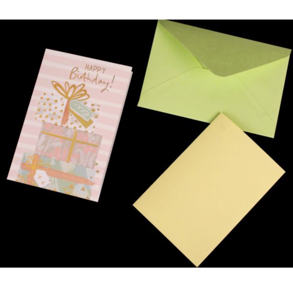 Поздравительная открытка «Happy Birthday, Birthday Wishes..»+конверт и вкладыш, 15х10 см - фото 2